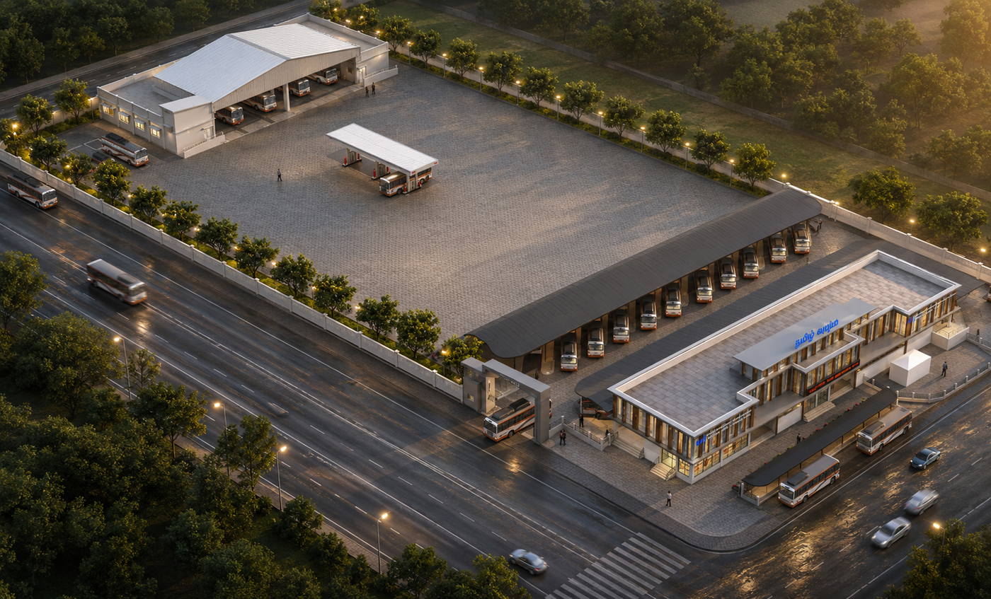 Ambattur Bus Stand, bustand c