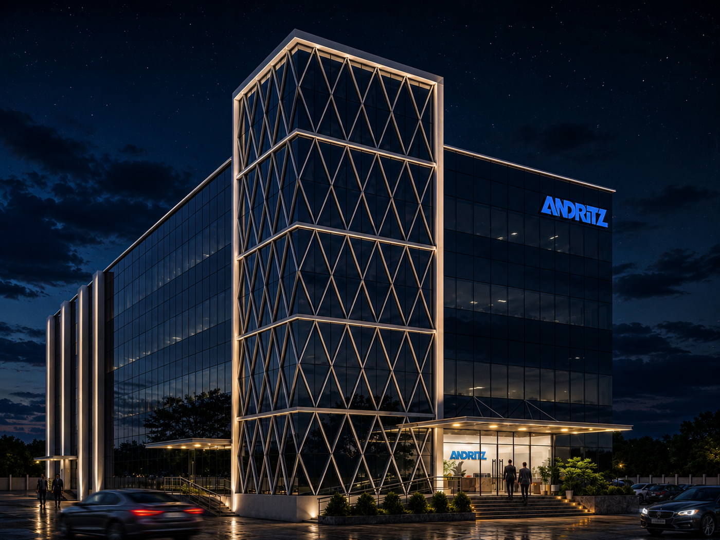 Andritz Office, night view