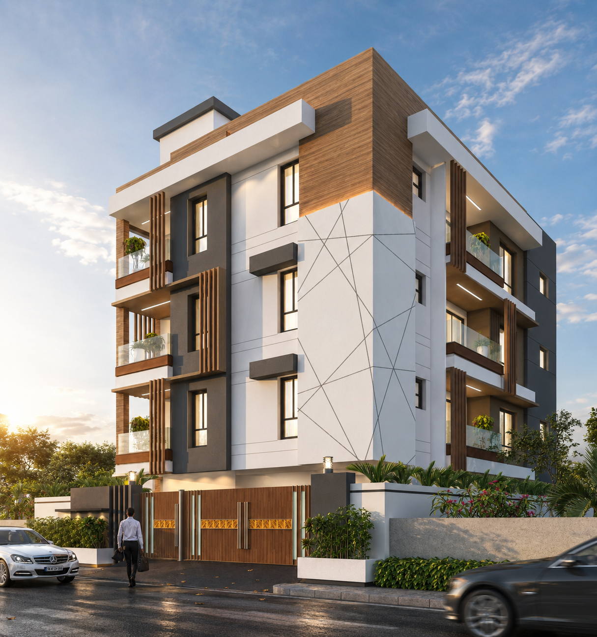 Apartment, Chetpet, apartment day view