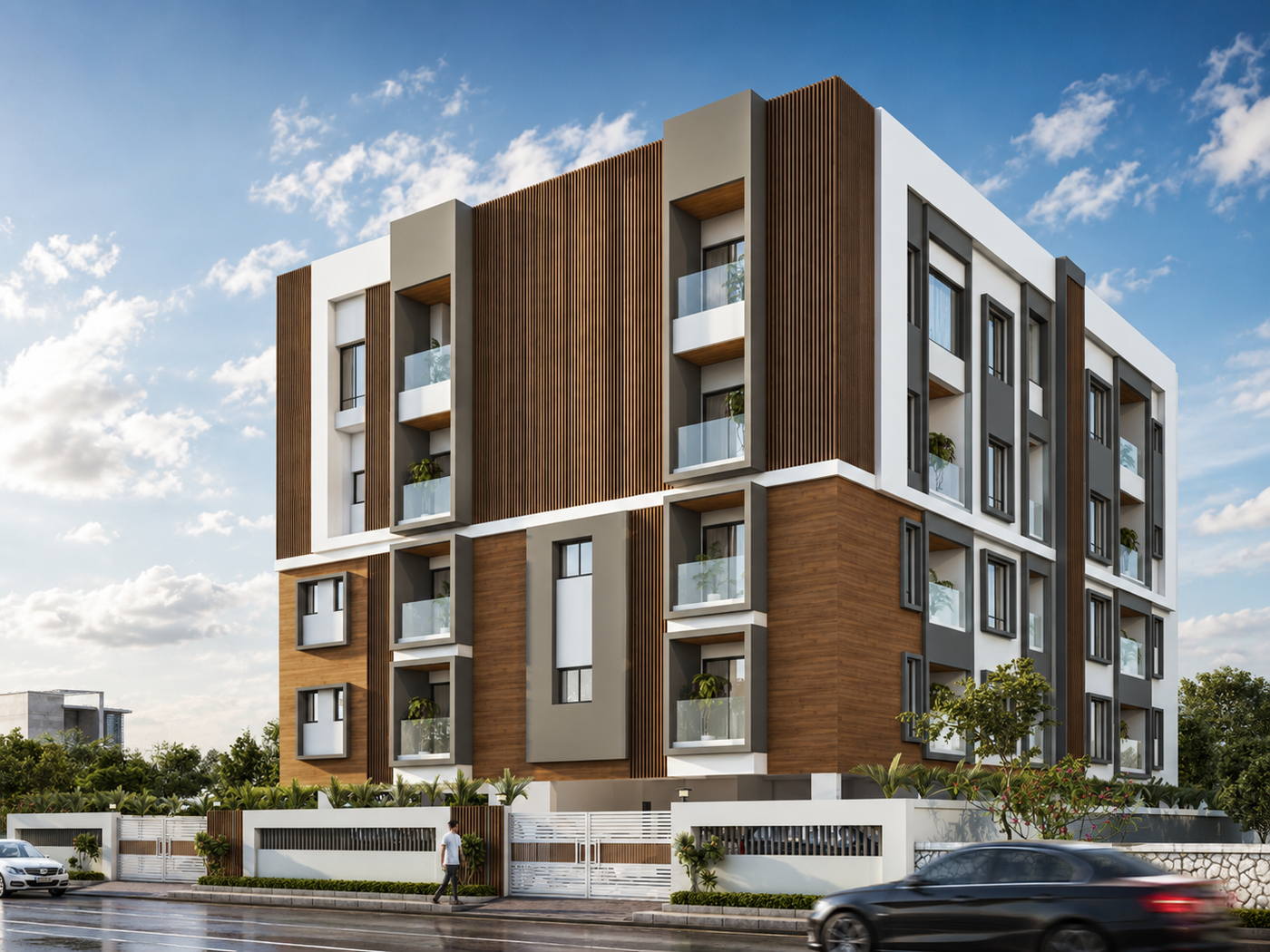 Apartment, Nolambur, day view