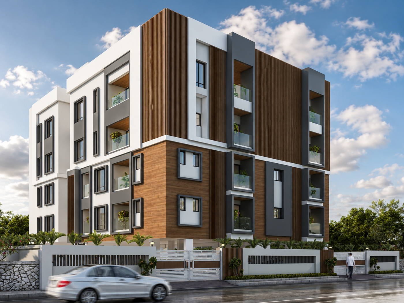 Apartment, Nolambur, day view