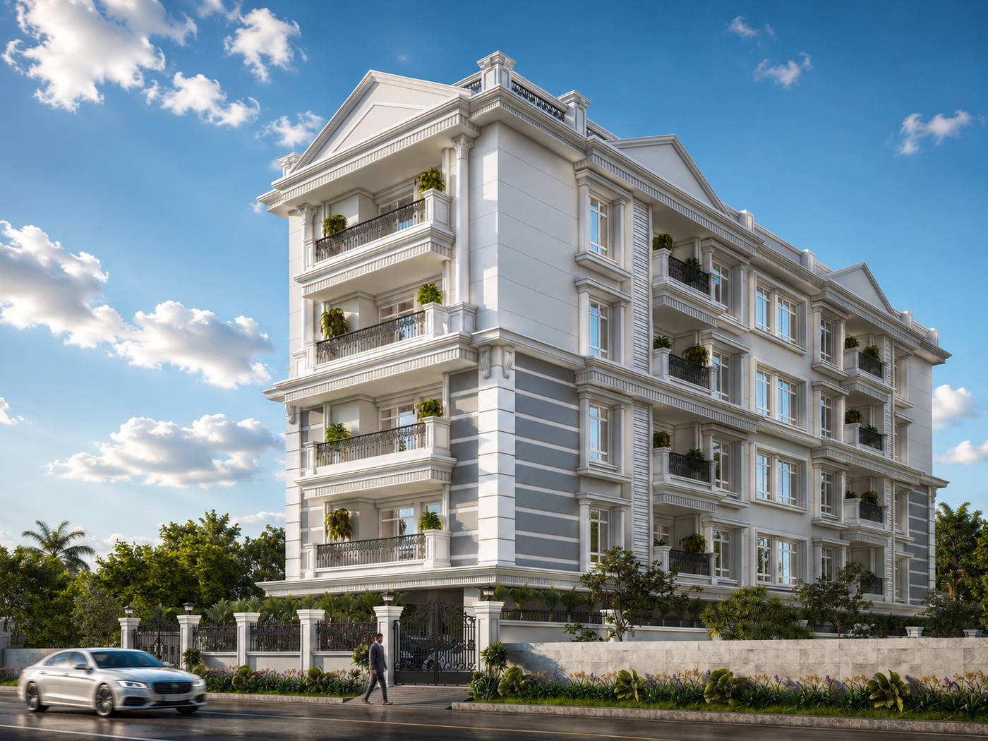 Apartment, T. Nagar, day view