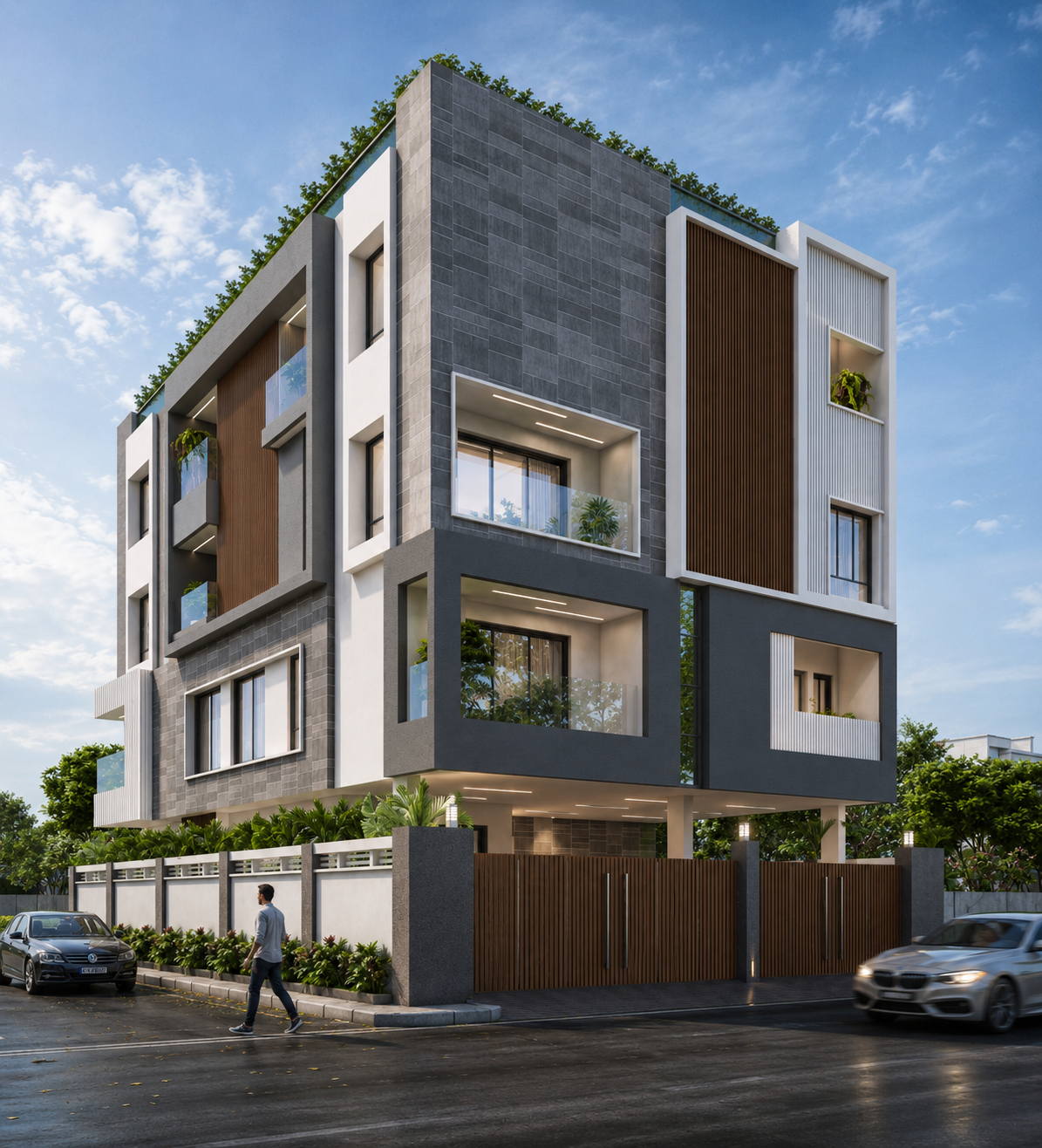 Apartment, Trichy (2023), ria day view