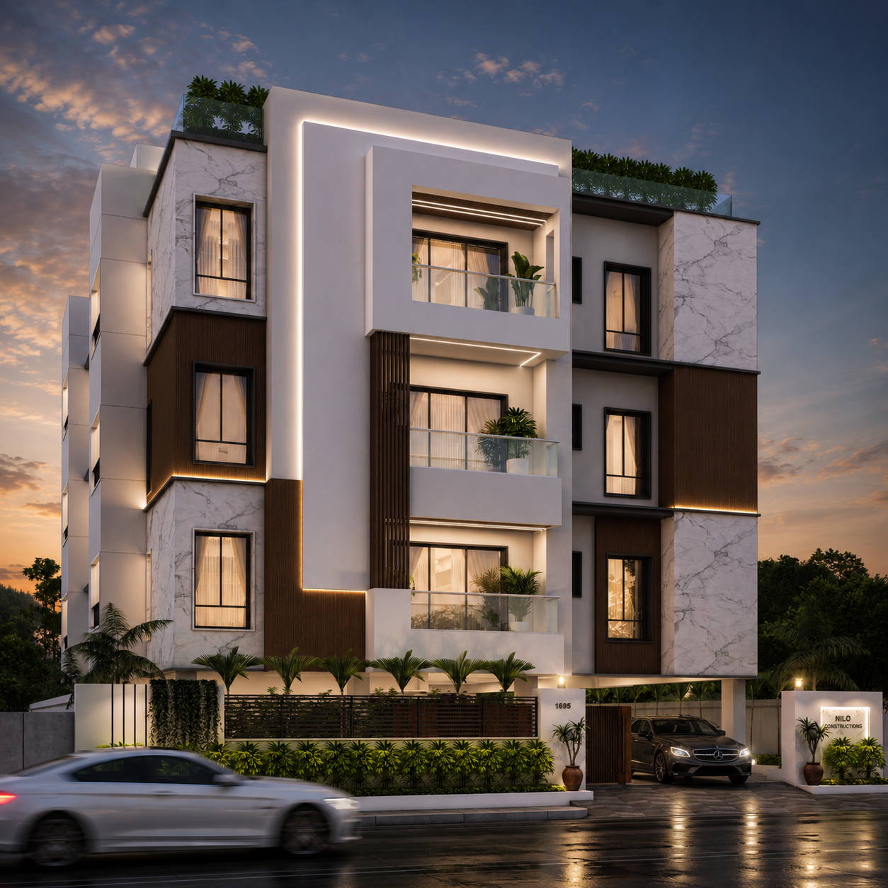 Apartment, Trichy, d evening view
