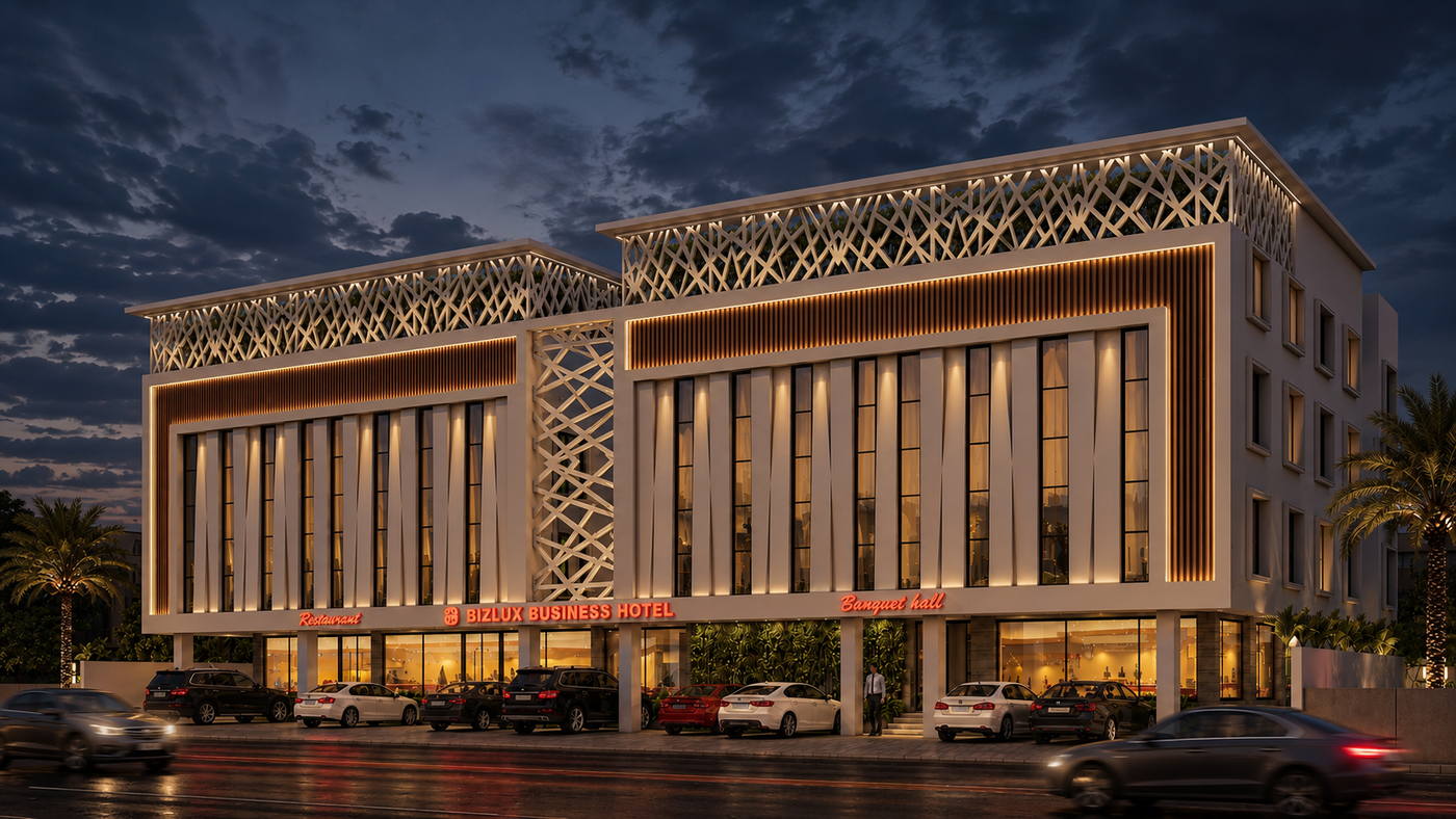 Bizlux Guindy, night view