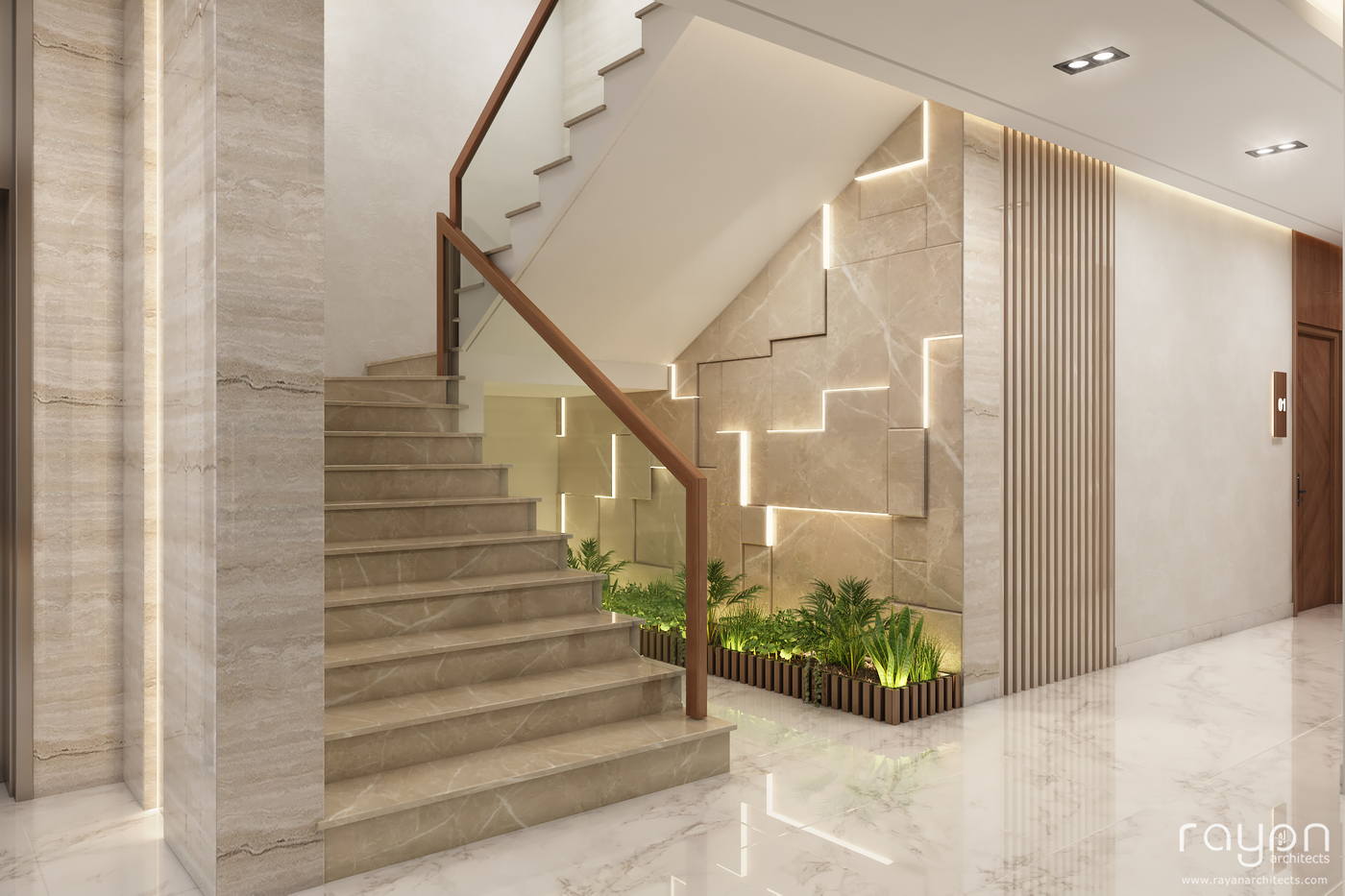 Bizlux Vadapalani, staircase