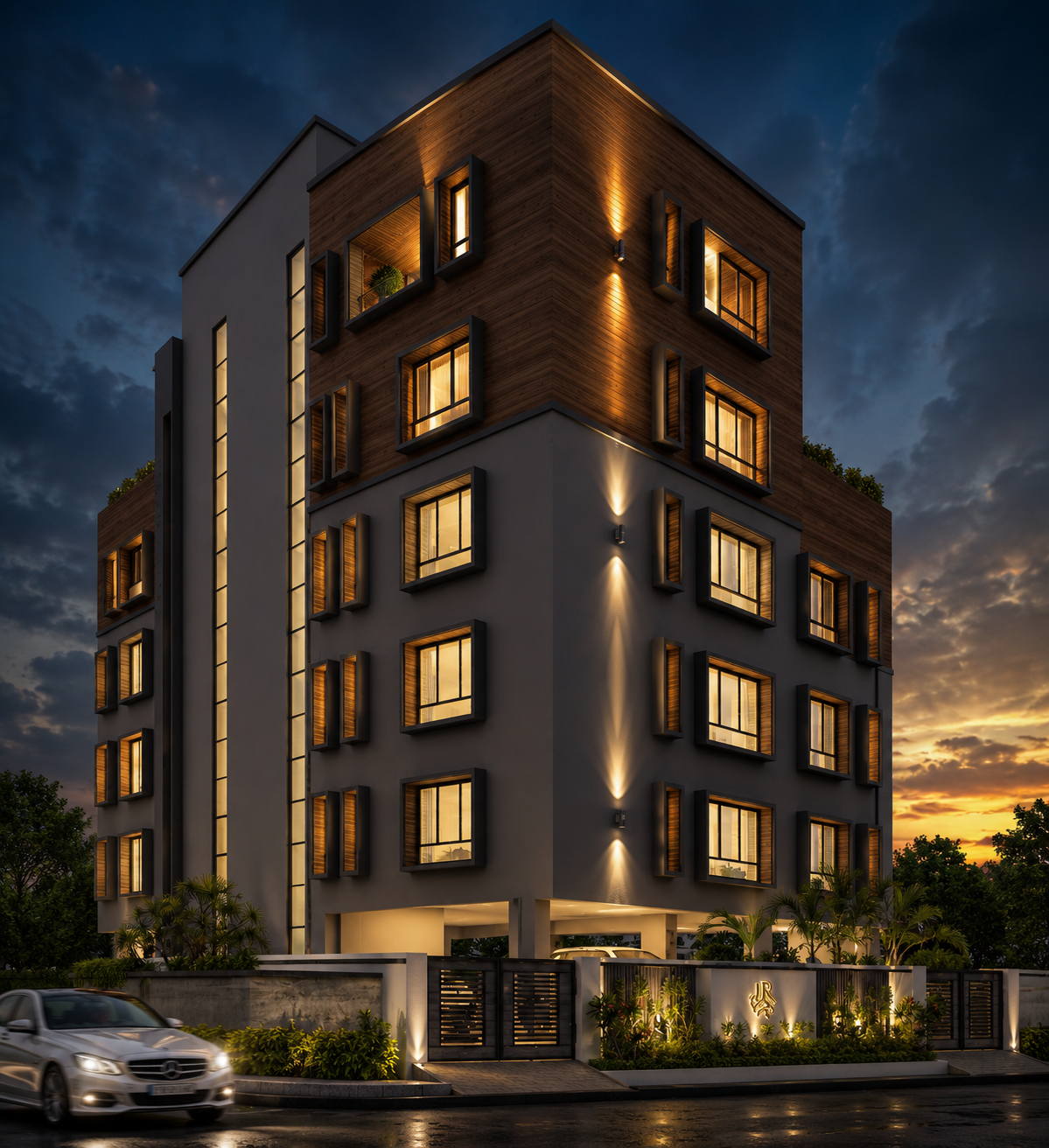 CIT Colony, Alwarpet, apartment night view