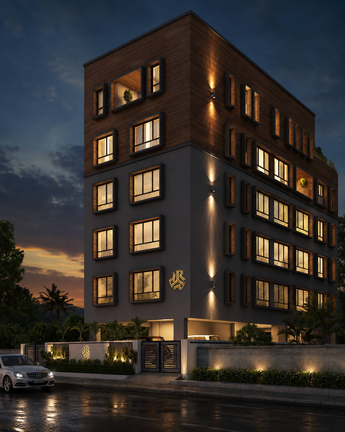 CIT Colony, Alwarpet, apartment night view