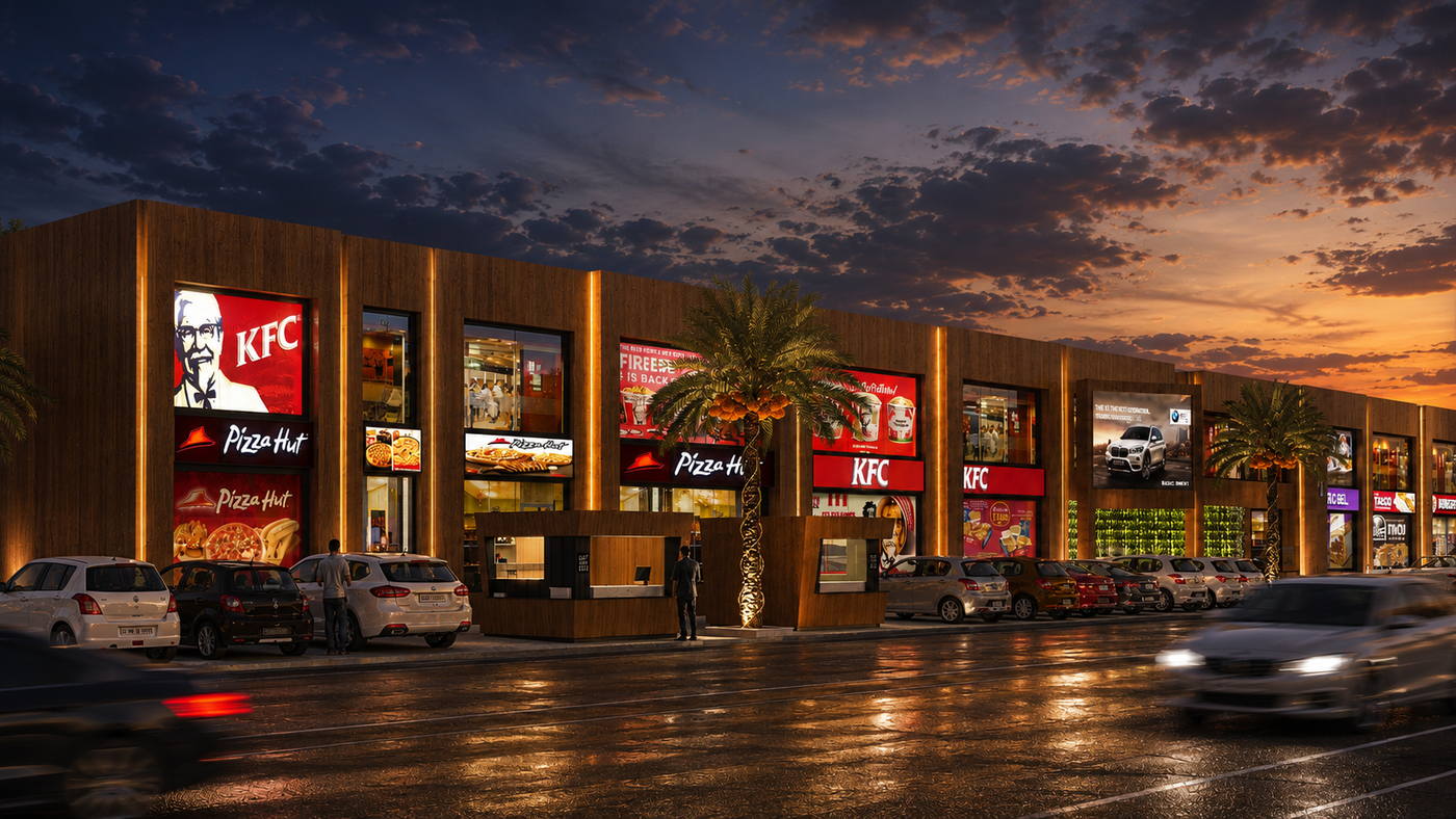 CMRL Commercial, Ashok Nagar, night view