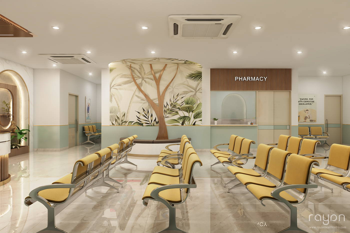 DSR Hospital, reception entry