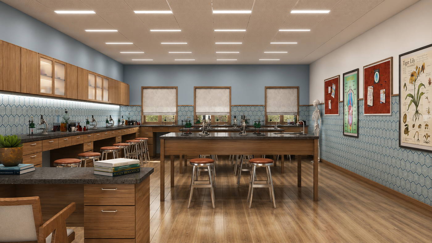 Elite School, biology lab