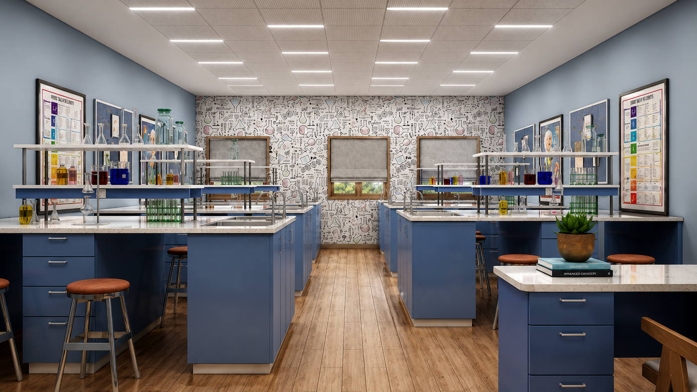 Elite School, chemistry lab