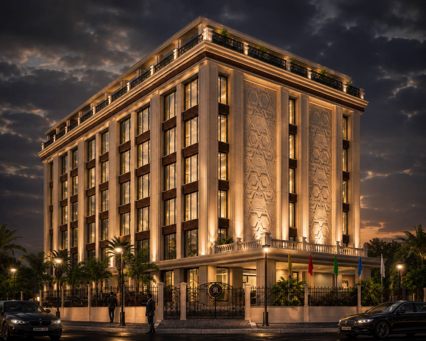Hotel, Madurai, night view