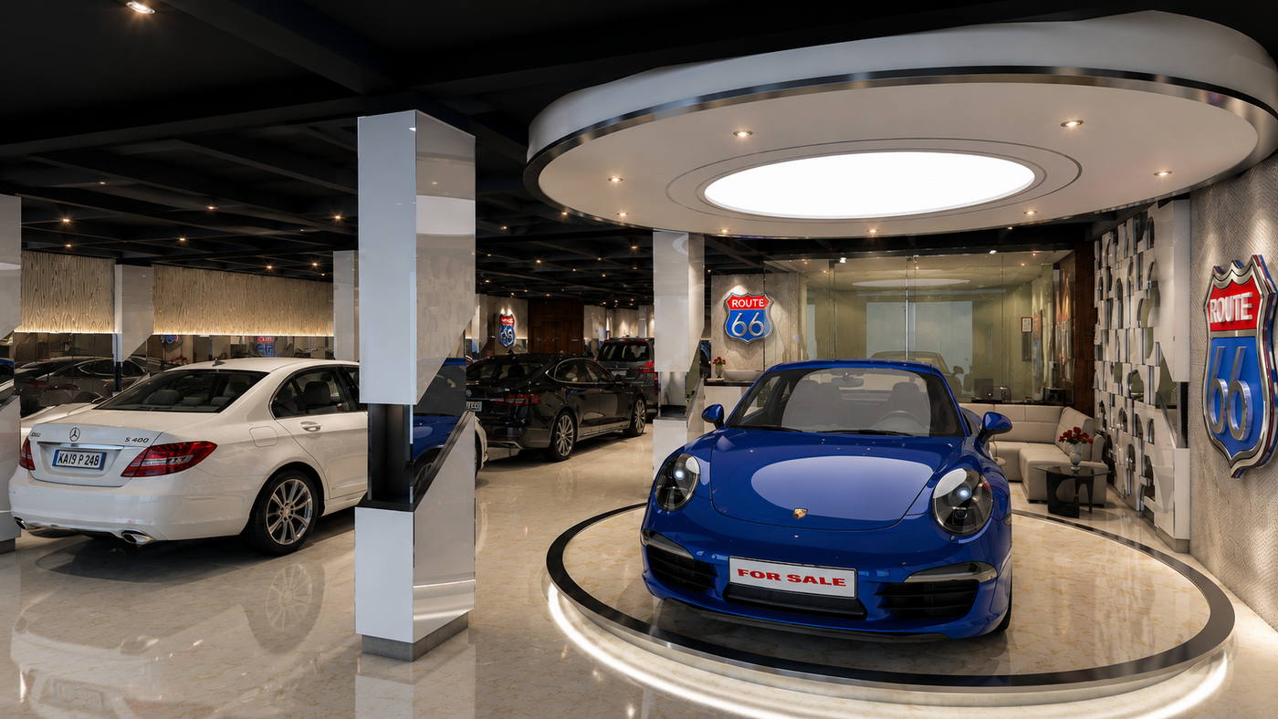 Route 66 Showroom, showroom interior