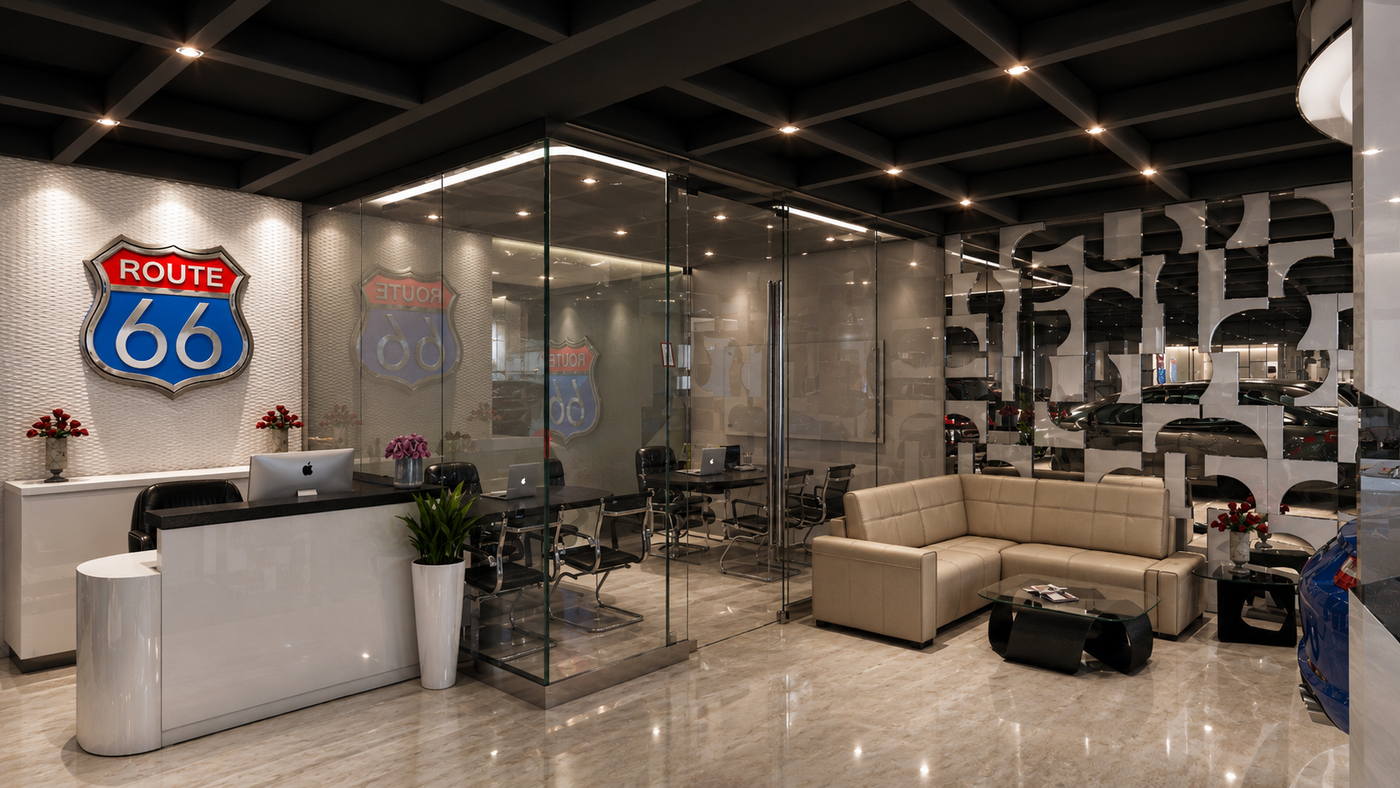 Route 66 Showroom, showroom interior