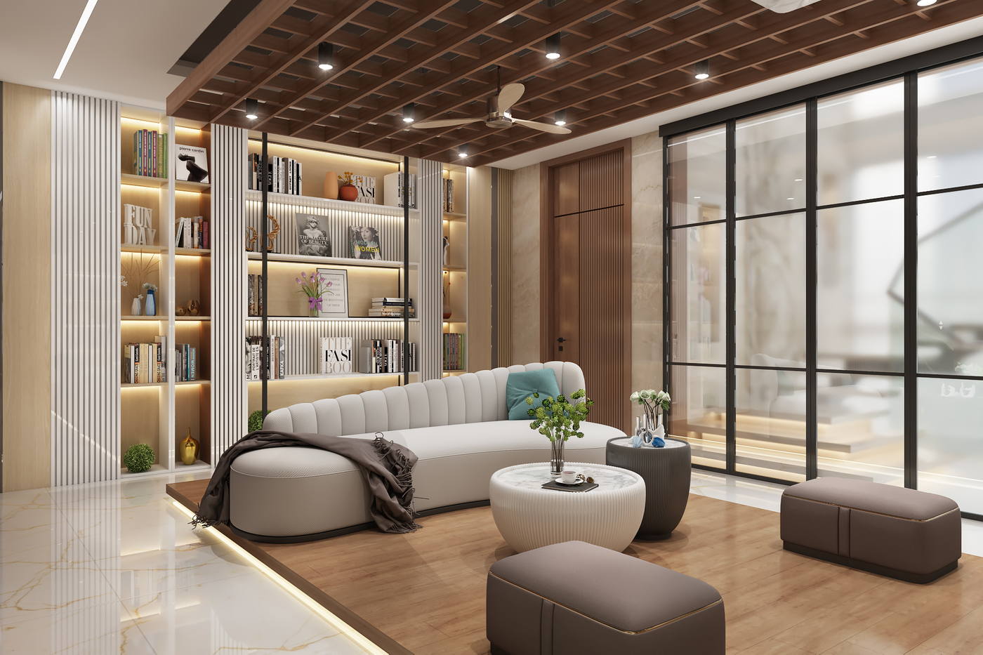 Villa, Injambakkam, lounge