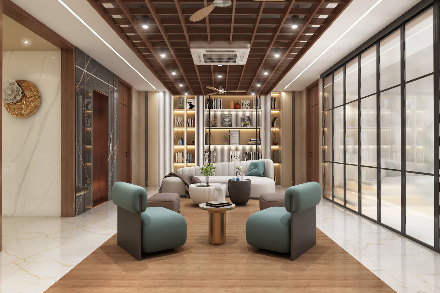 Villa, Injambakkam, lounge