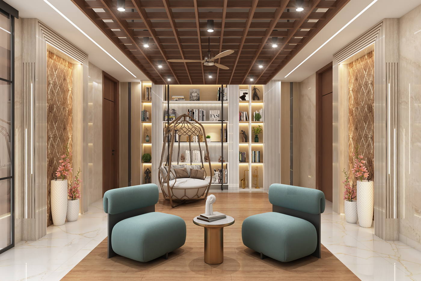 Villa, Injambakkam, lounge