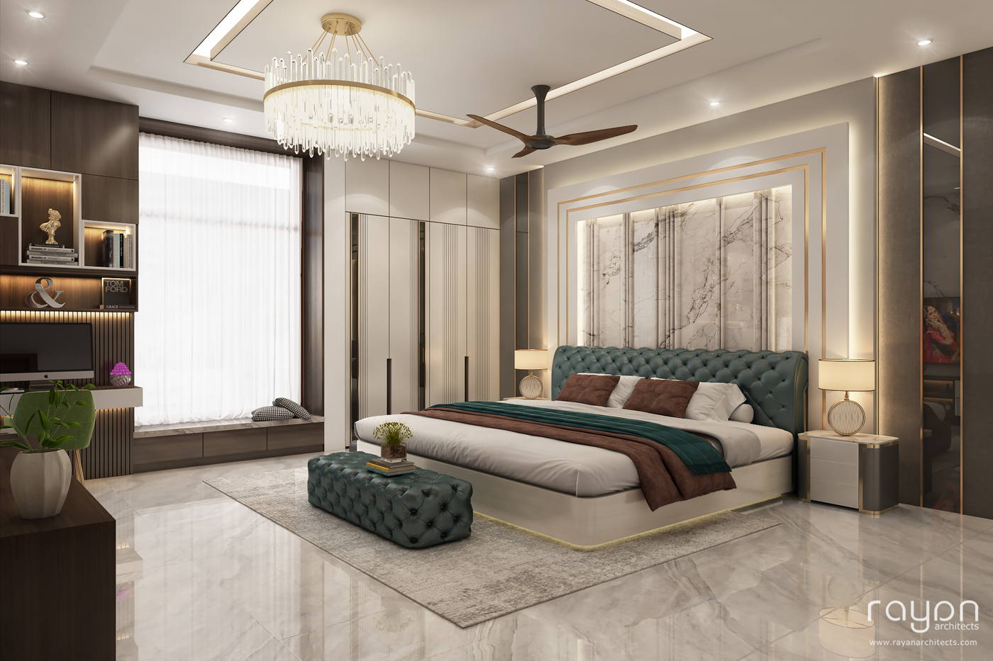 Villa, Injambakkam, master bedroom