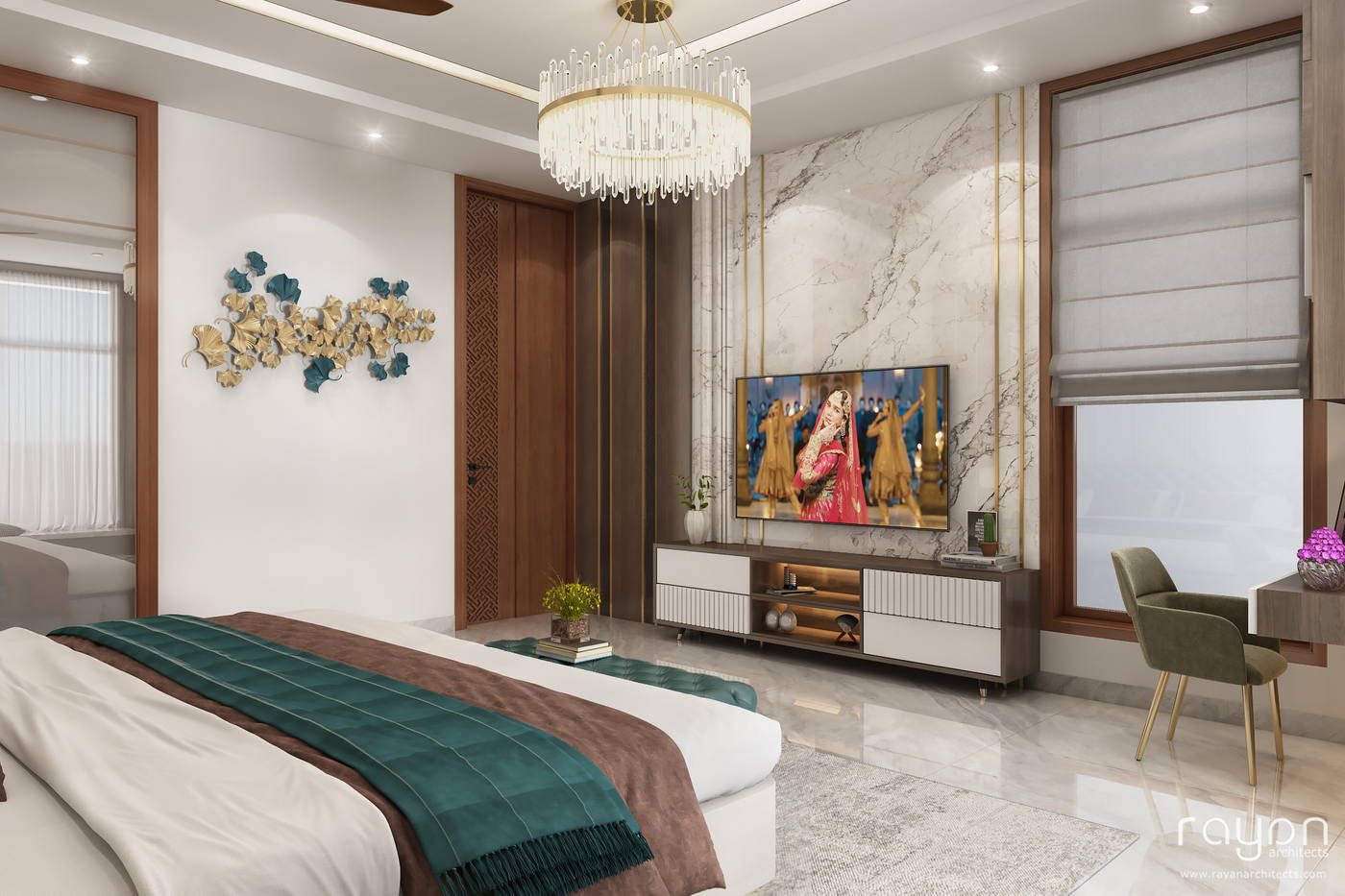 Villa, Injambakkam, master bedroom