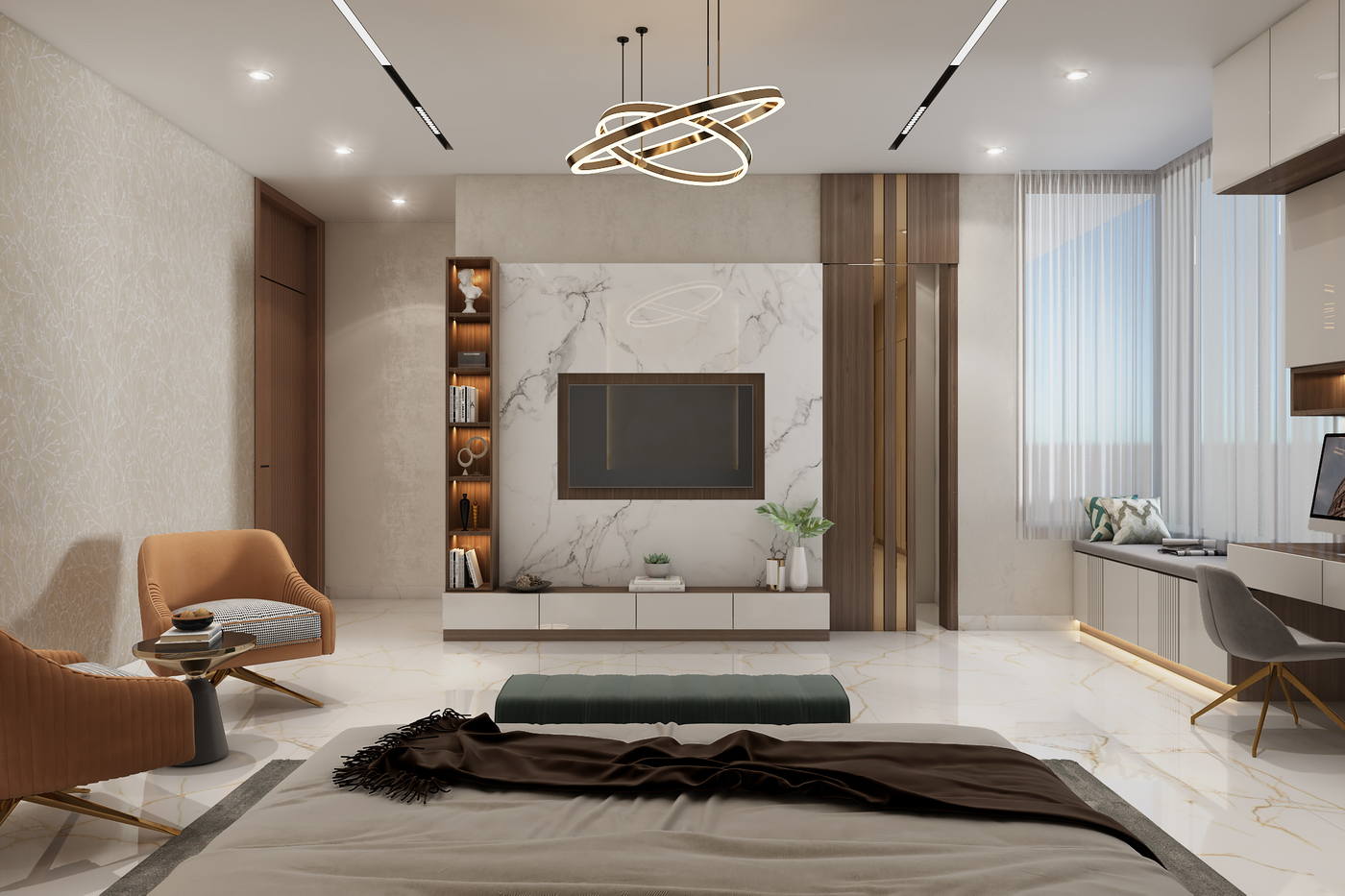 Villa, Injambakkam, master bedroom