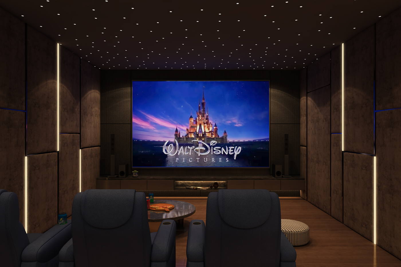 Villa, Injambakkam, home theatre