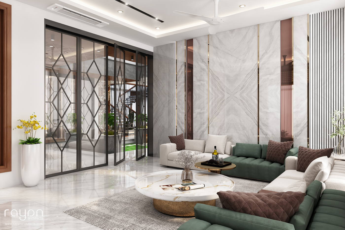 Villa, Injambakkam, guest living
