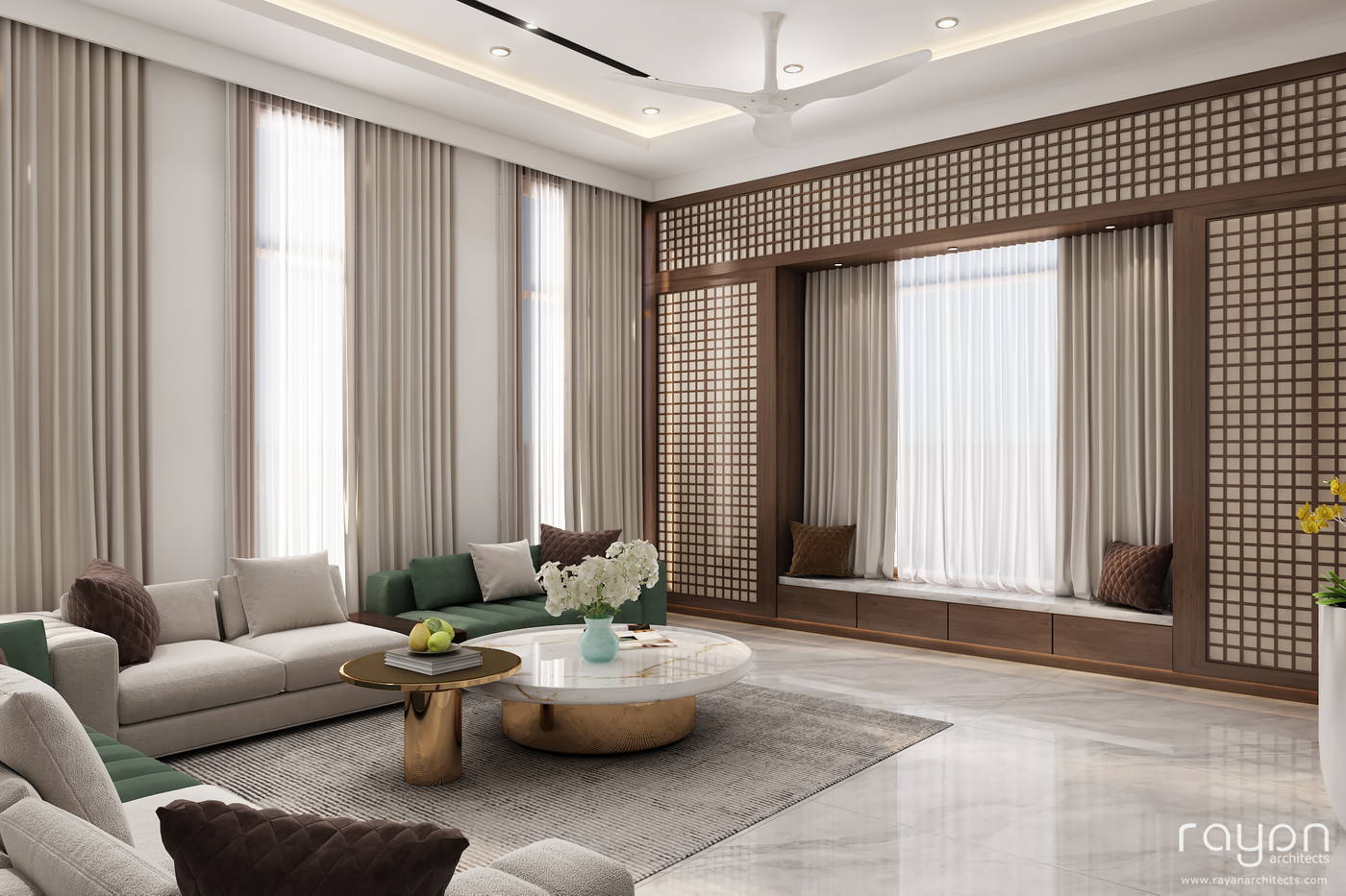 Villa, Injambakkam, guest living
