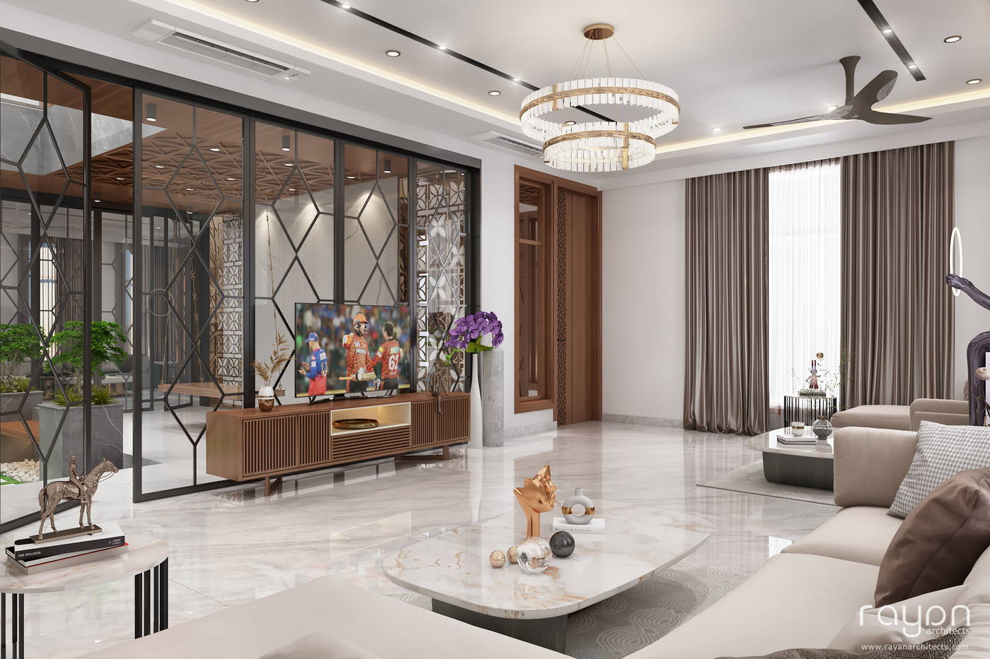 Villa, Injambakkam, living