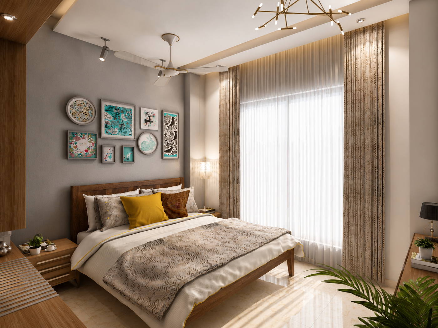 Villa, Kothari Road, ground floor guest room