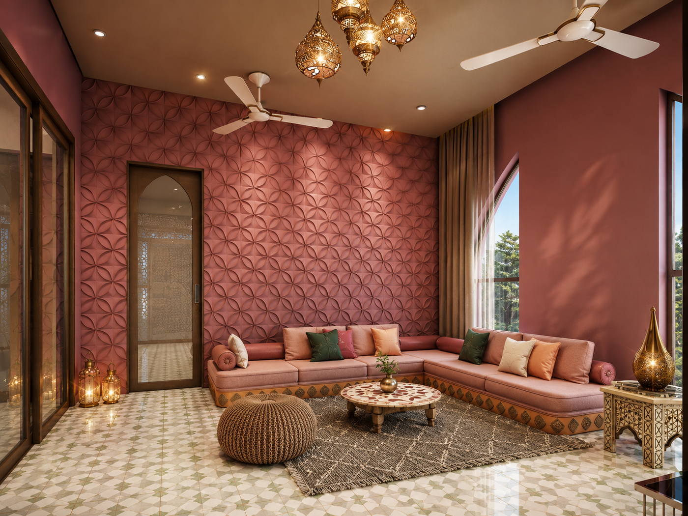 Villa, Kothari Road, guest lounge ground floor