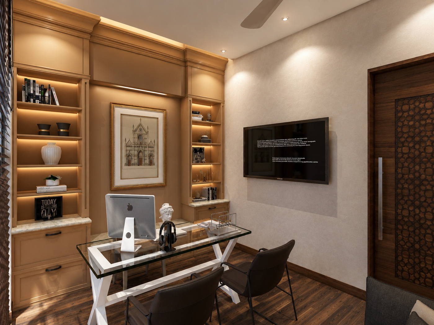 Villa, Kothari Road, office room
