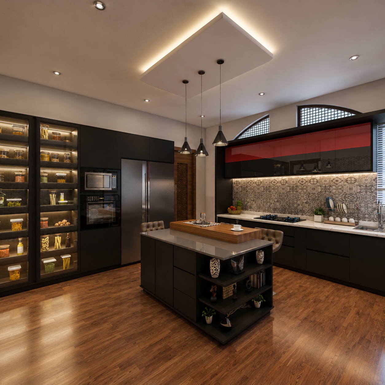 Villa, Kothari Road, first floor kitchen