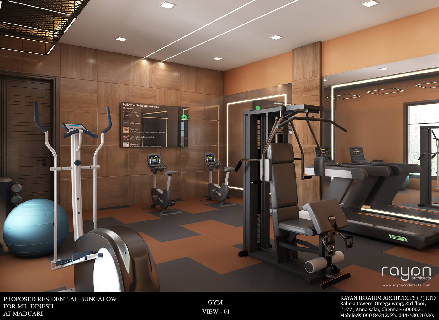 Villa, Madurai, gym