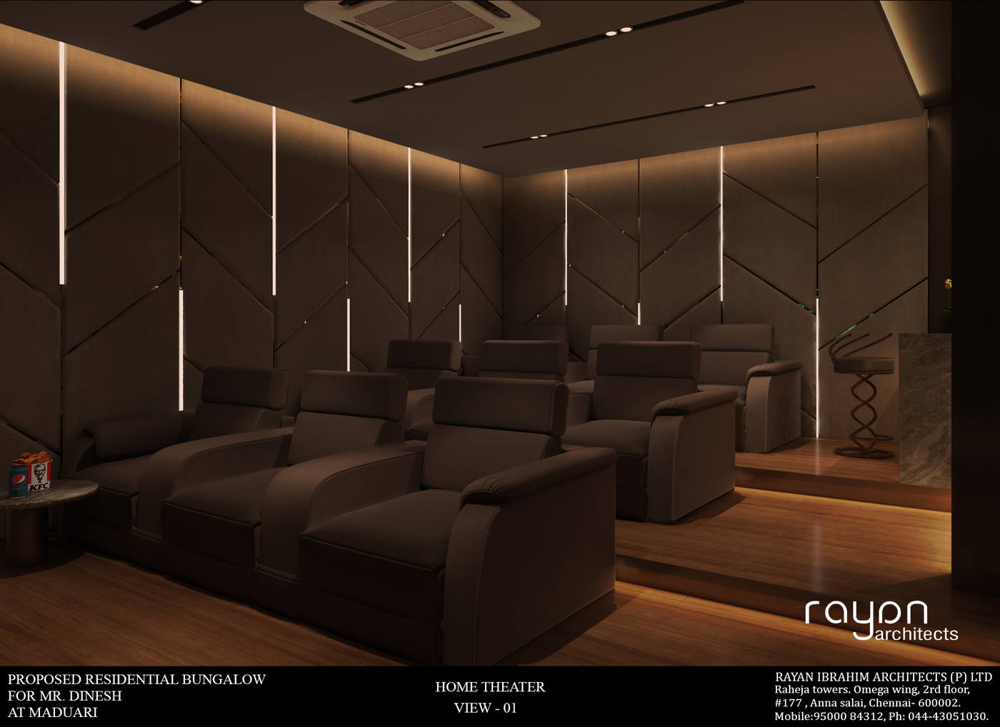 Villa, Madurai, home theater v
