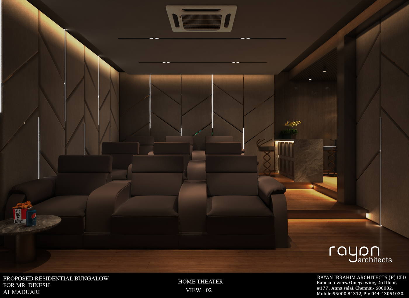 Villa, Madurai, home theater v