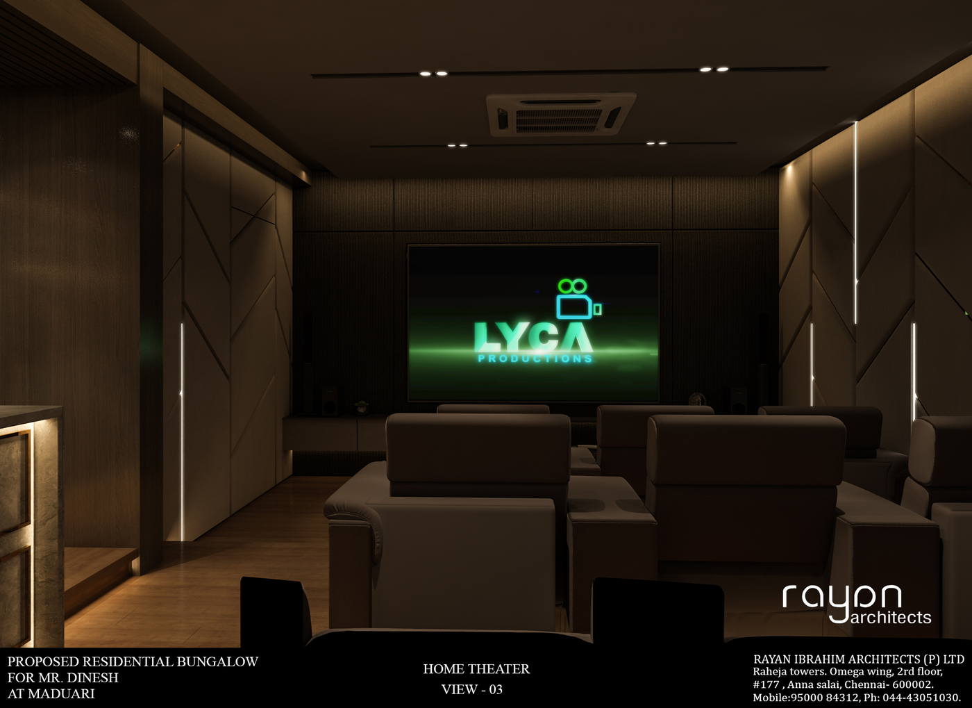 Villa, Madurai, home theater v