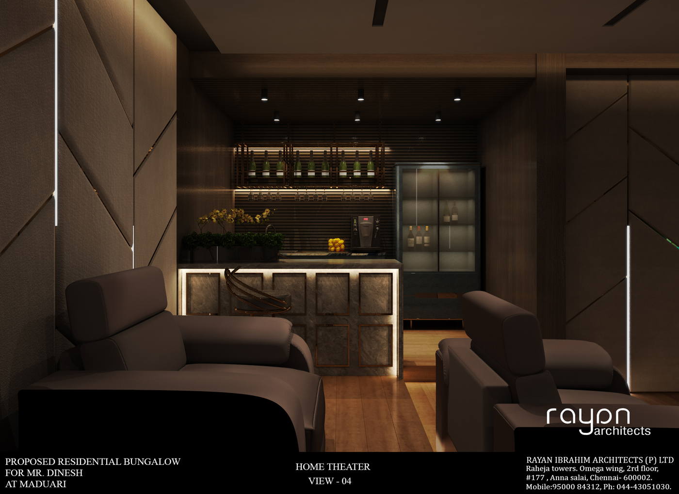 Villa, Madurai, home theater v