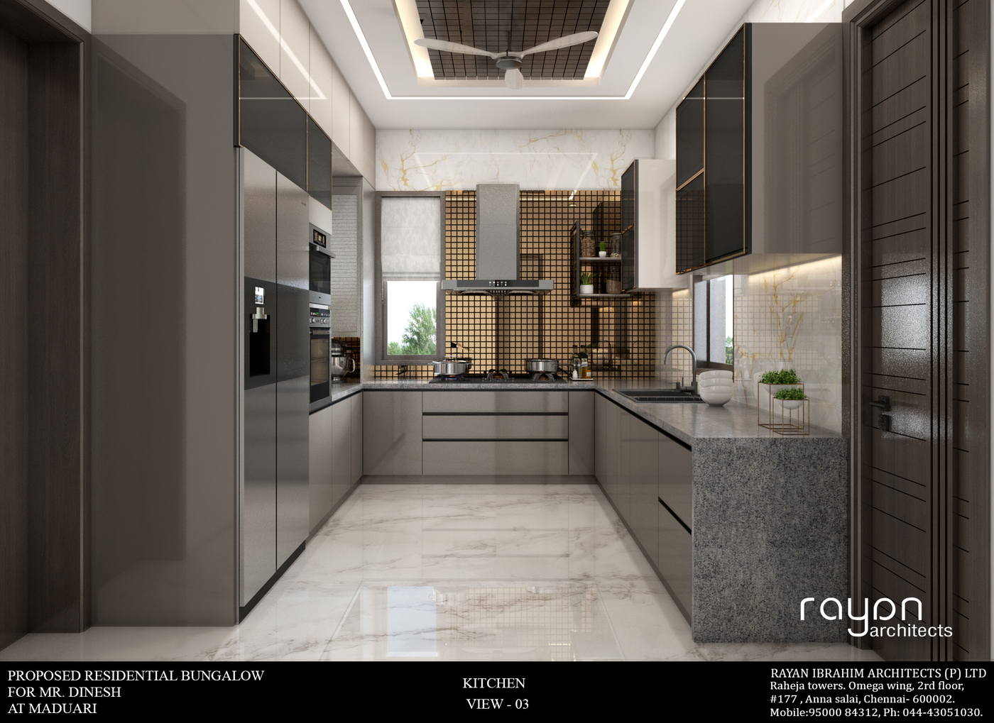 Villa, Madurai, kitchen v
