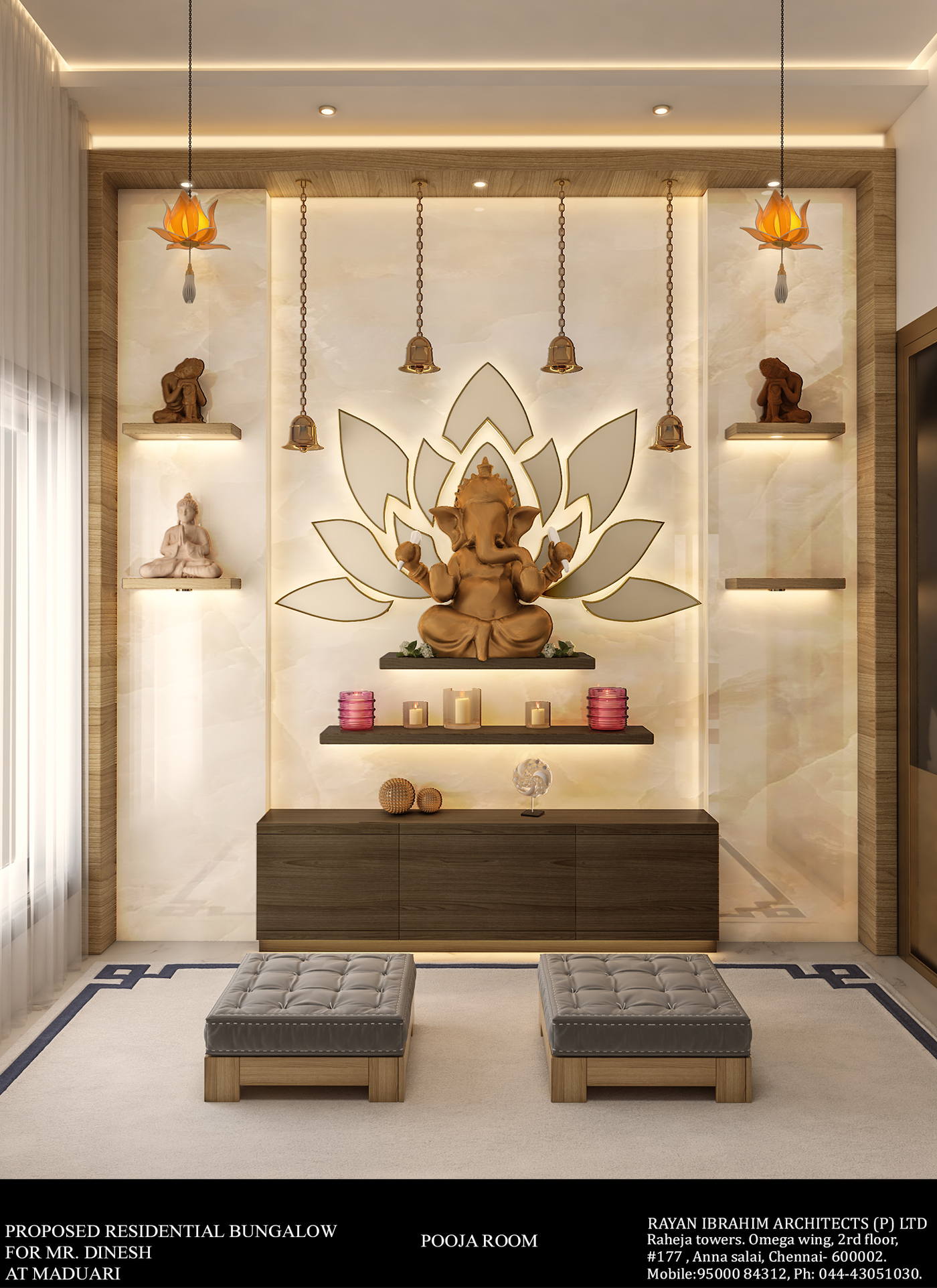 Villa, Madurai, pooja room