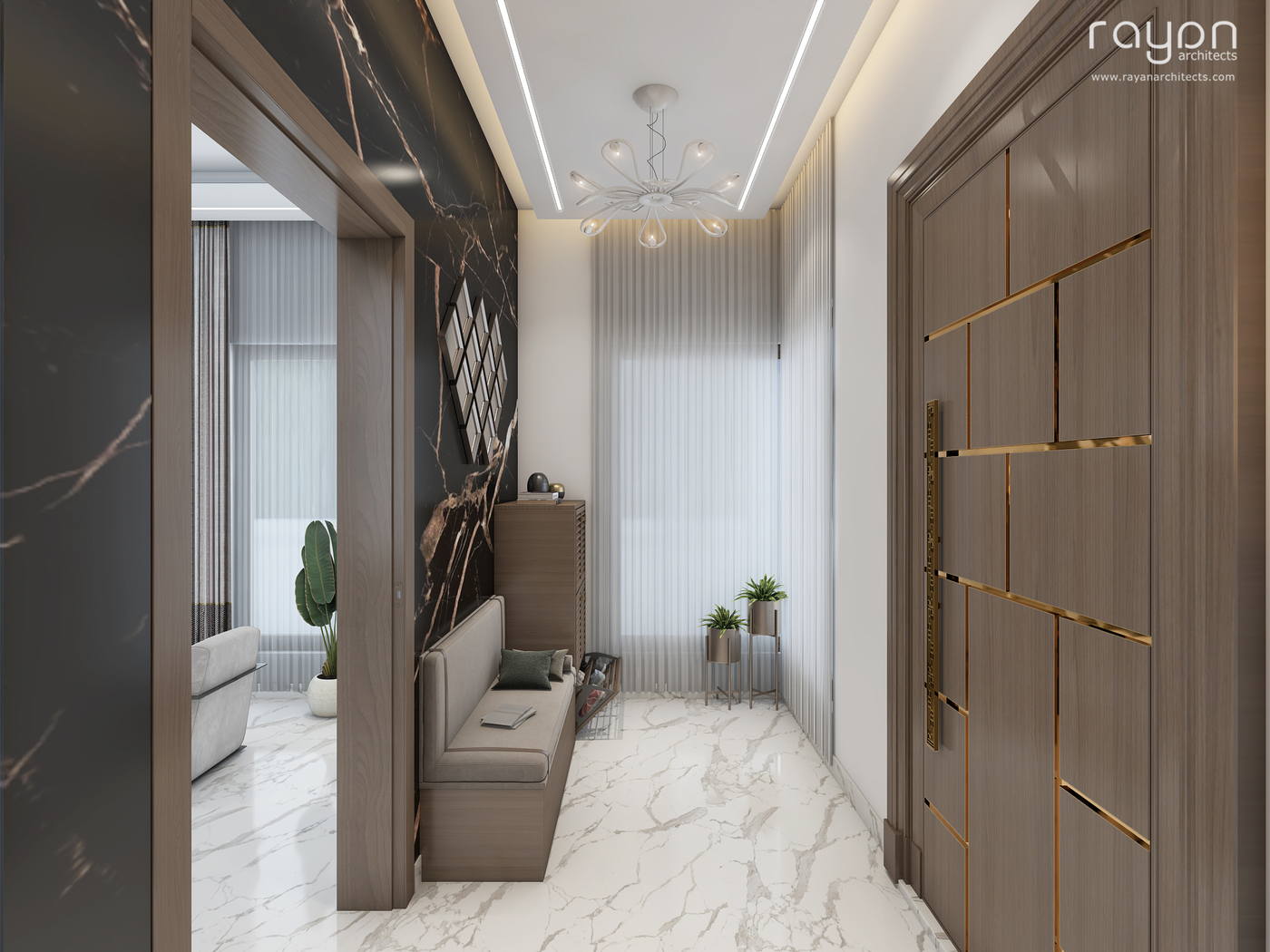Villa, Palavakkam (2023), ground floor foyer