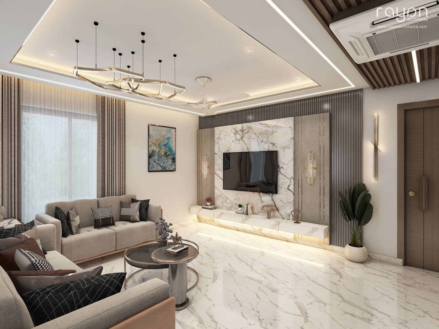 Villa, Palavakkam (2023), first floor living