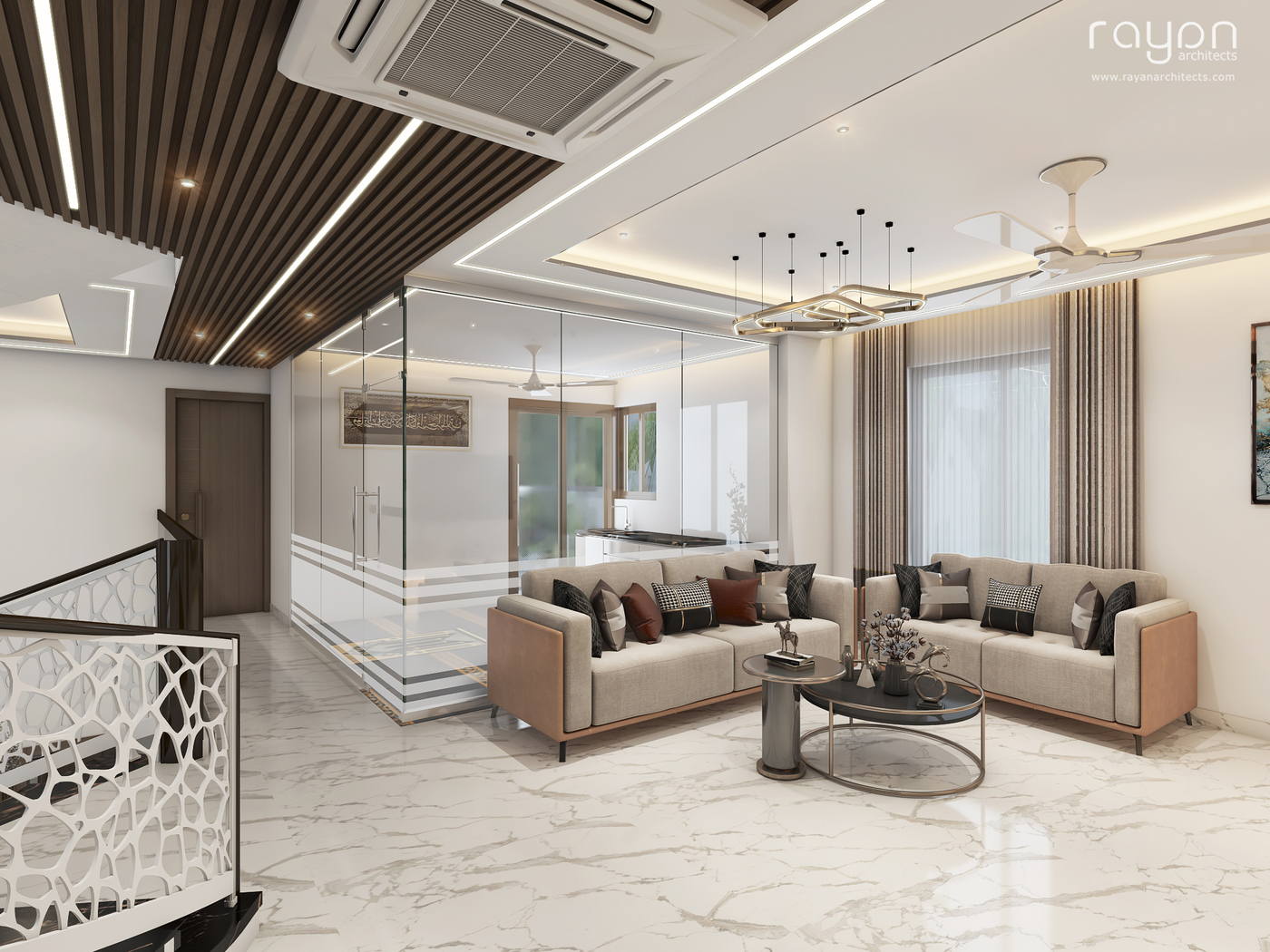 Villa, Palavakkam (2023), first floor living