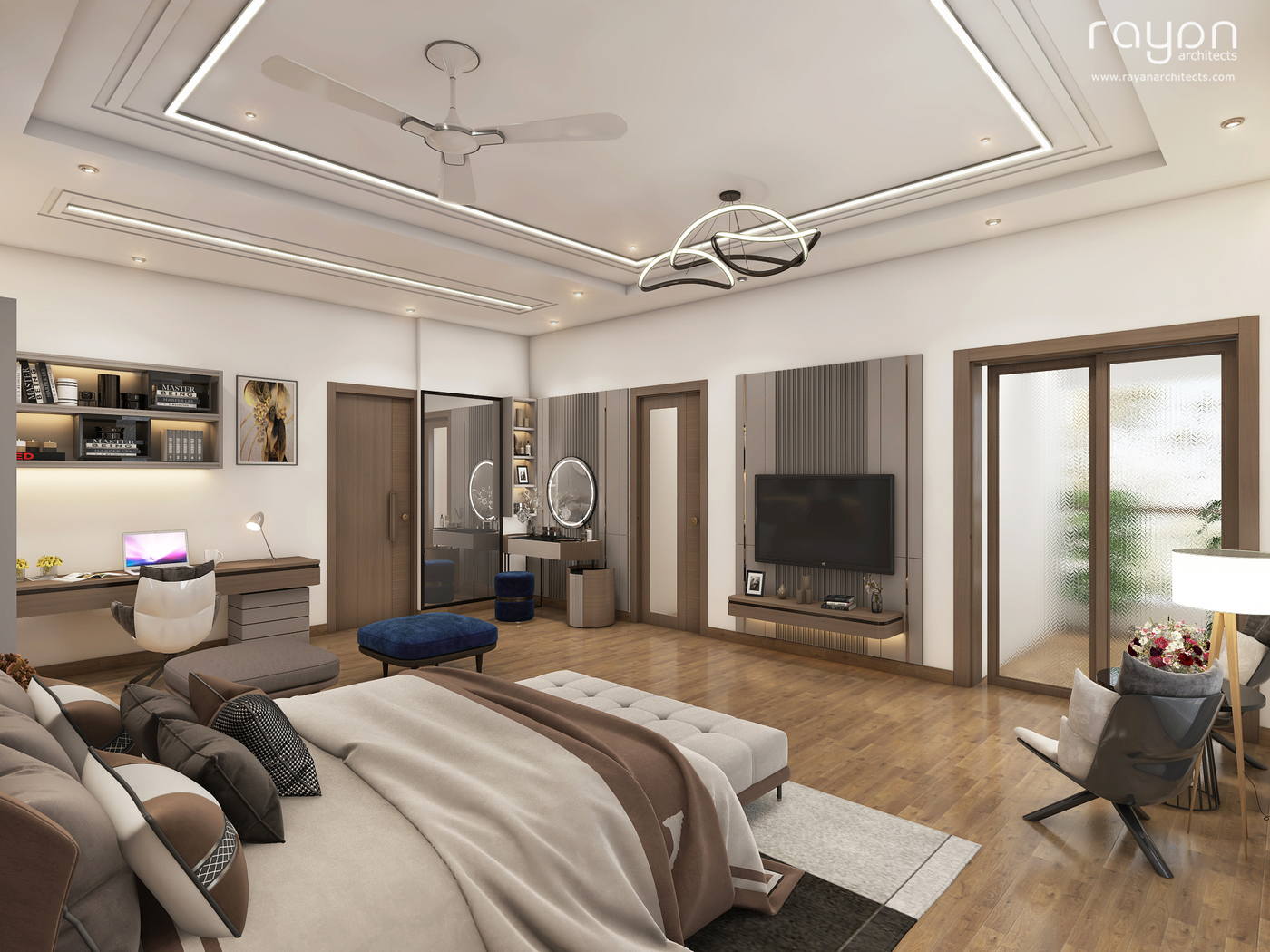 Villa, Palavakkam (2023), first floor bedroom