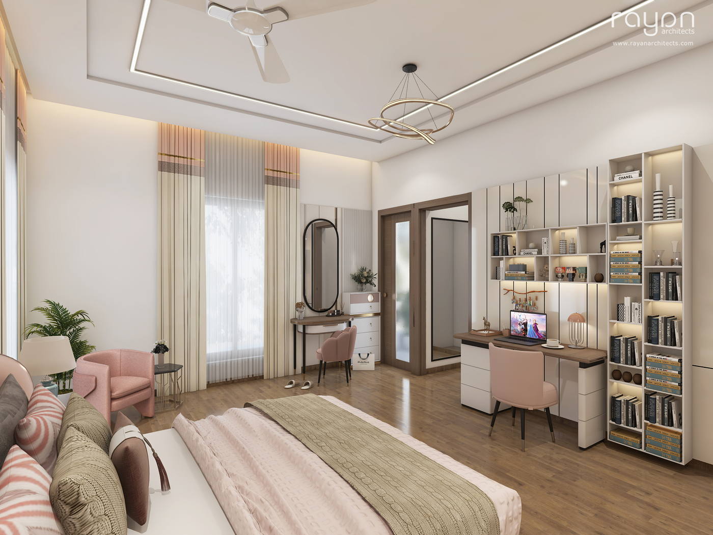 Villa, Palavakkam (2023), first floor bedroom