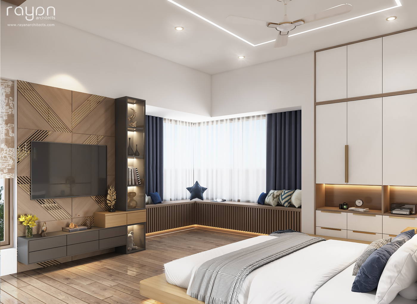 Villa, Palavakkam (2023), second floor bedroom