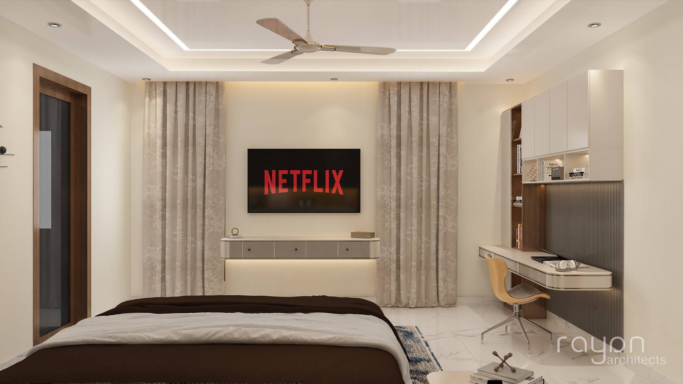 Villa, Selaiyur, ground floor masterbedroom01a
