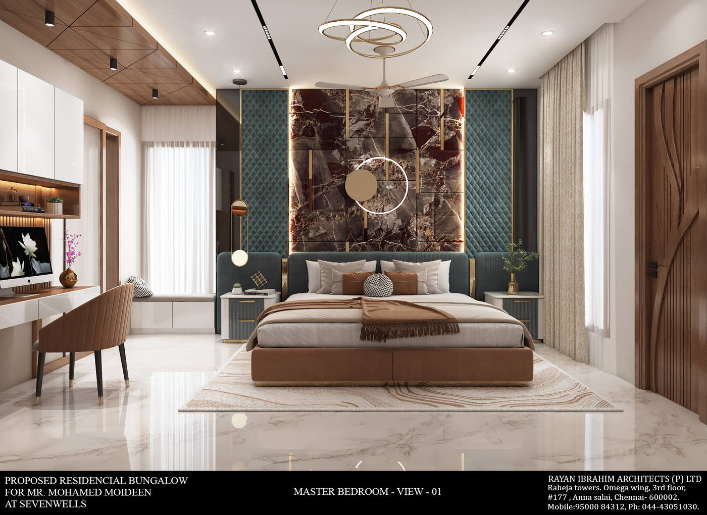 Villa, Seven Wells, master bedroom