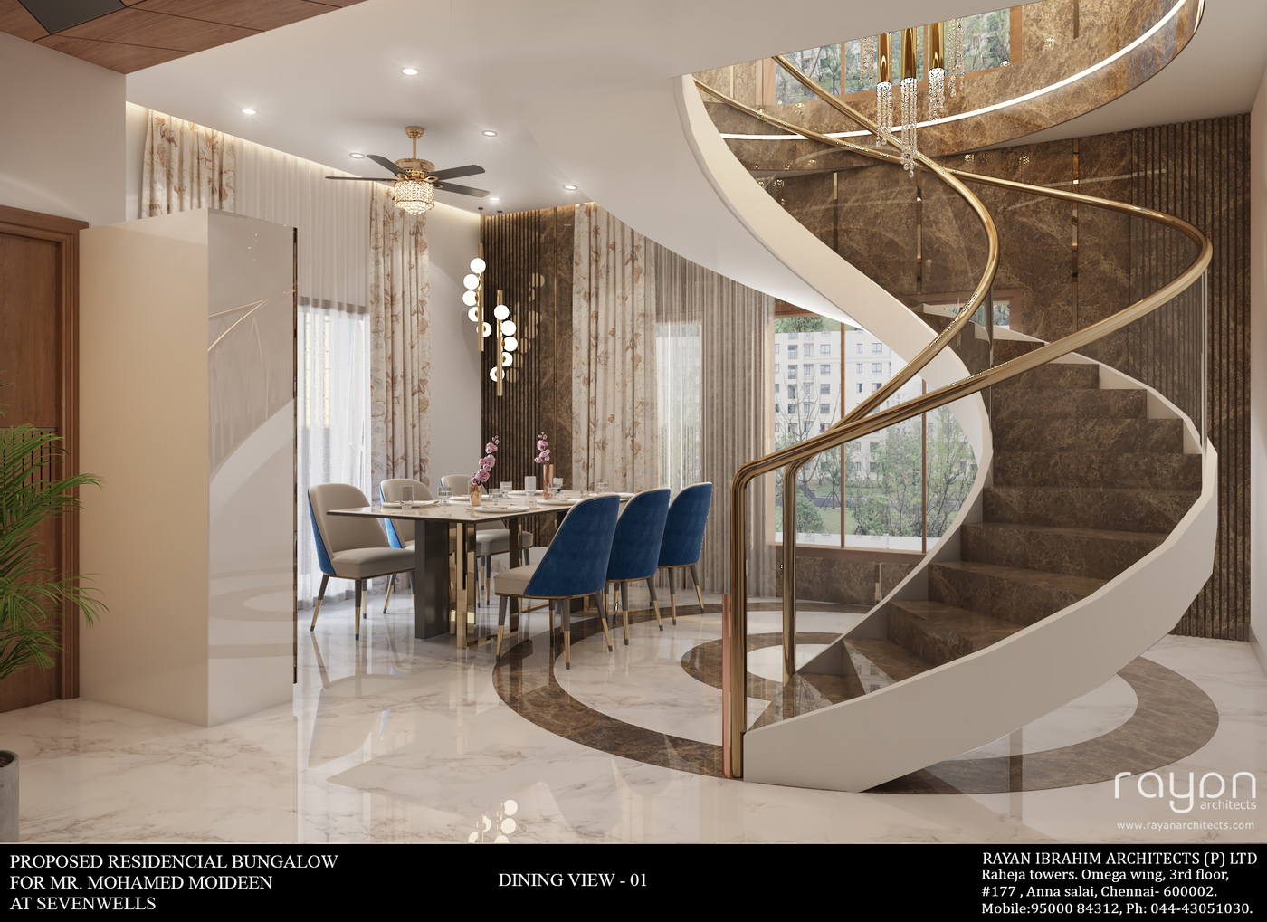 Villa, Seven Wells, dining