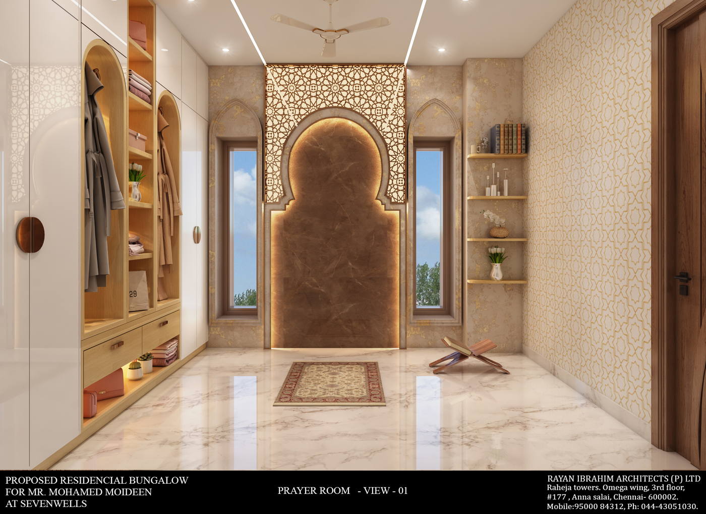 Villa, Seven Wells, prayer room